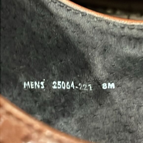 🔥🔥 STACY ADAMS Dunbar Wingtip Oxford Brown Dress Shoes - Men Sz 8M - PERFECT! - Picture 14 of 15